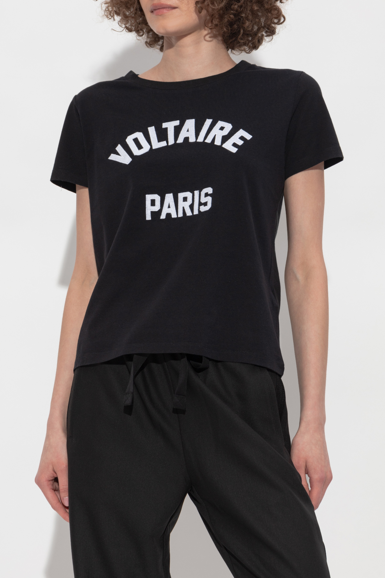ZADIG & VOLTAIRE テティTシャツ JMTS017260 BLACK NWT Zadig & Voltaire Men's 'Remember Love' World Tour Medium